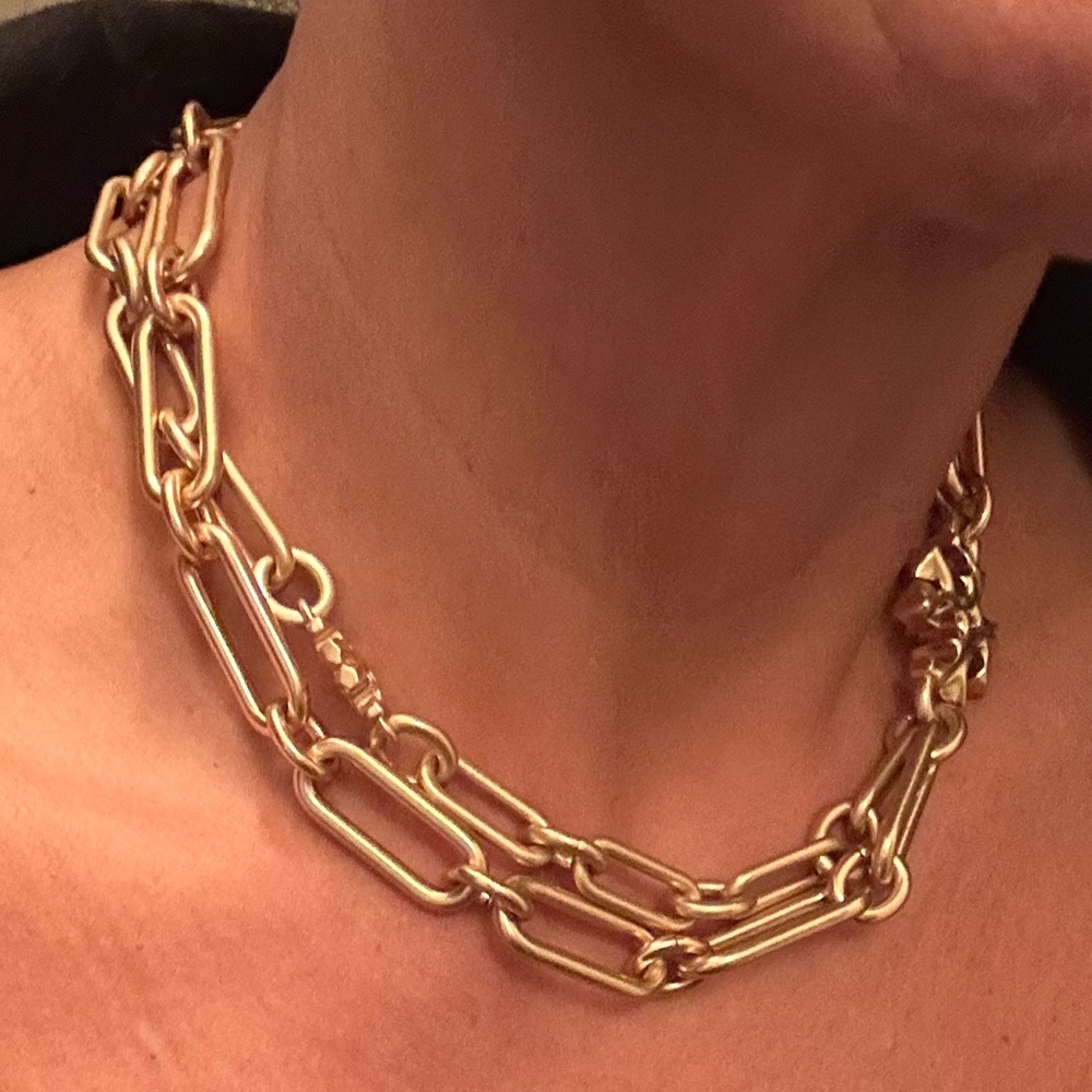 Tory Burch Gold Chain Link Necklace